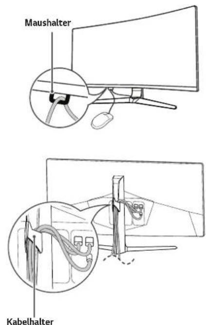 LG 34GN73A - Sauberes Verlegen der Kabel - 1