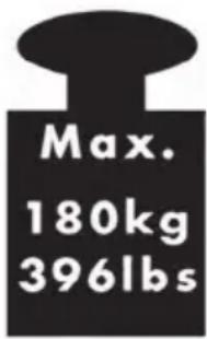 Max. 180kg 396lbs