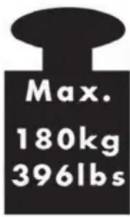 Max. 180kg 396lbs