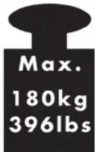 Max. 180kg 396lbs
