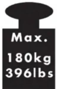 Max. 180kg 396lbs