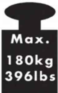 Max. 180kg 396lbs