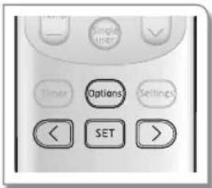 Single user Options Timer Settings < SET >