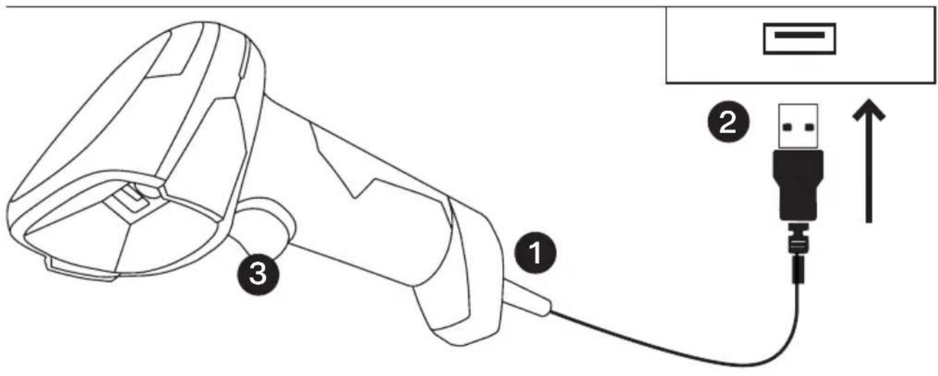 Safescan 310-W - Anschließen des Safescan 310-W - 1