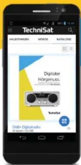 TechniSat AALISTUNGEN VIDEOS KATALOGE Digitaler Hörgenuss. TechniSat DAB+ Digitalradio 48 Seep / 23 MB