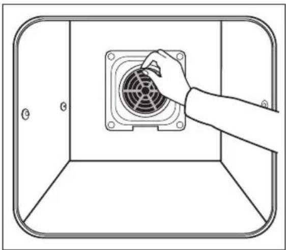 AEG E41015-7 - Einsetzen/Herausnehmen des Fettfilters - 1