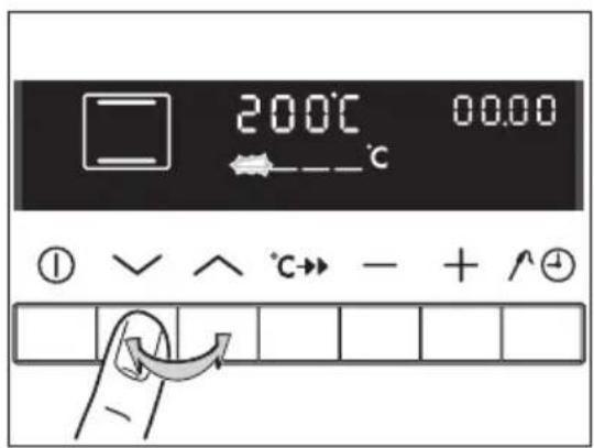 200°C 00:00 ℃ ① √ ∧ °C→ - + ^②