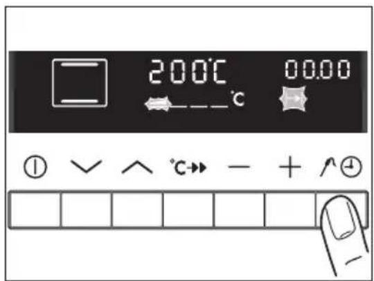 200°C 00.00 ① √ ∧ °C→ - + ^②