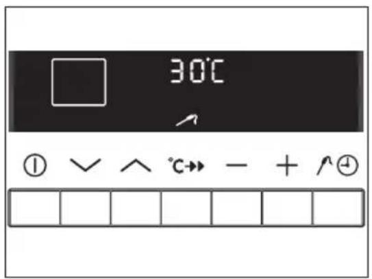 30°C ① √ ∧ °C→ - + ^④