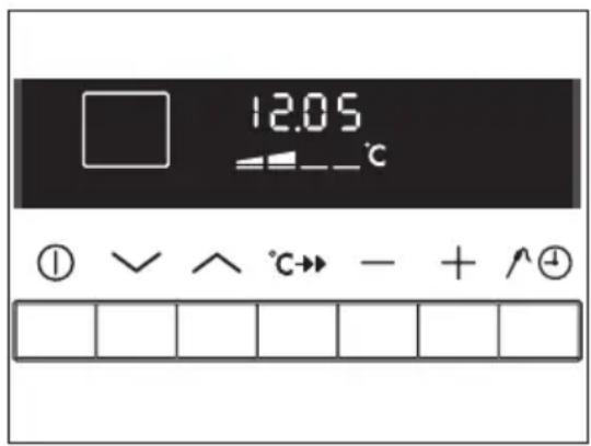 12.05 ℃ ① √ ∧ °C→ - + ^④