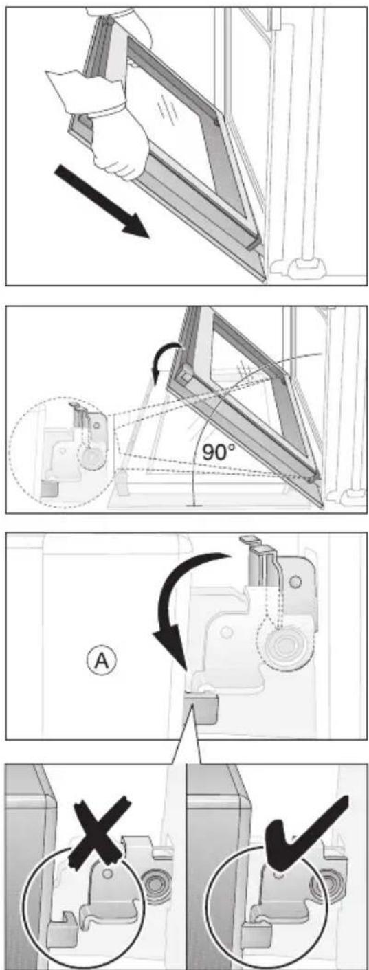 AEG IEL8325 - Backofen-Tür einhängen - 1