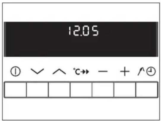 12.05 ① √ ∧ °C→ - + ^④