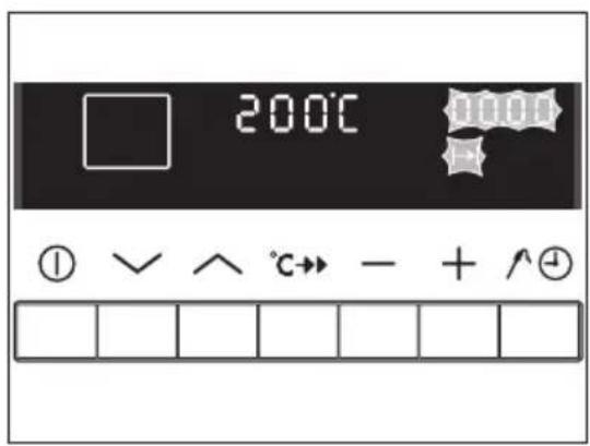 200°C ① √ ∧ °C→ - + ↗④