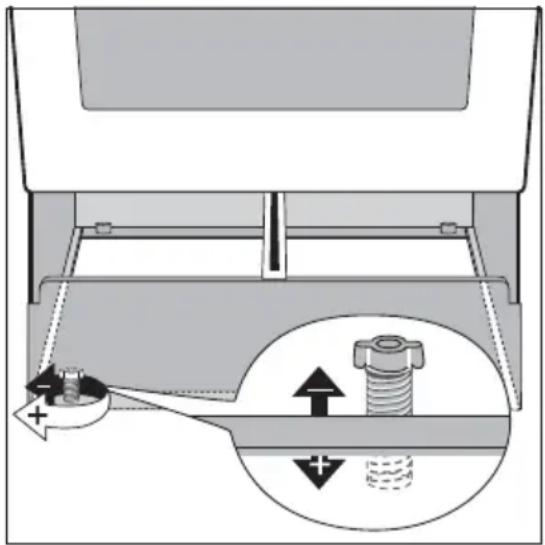 ELECTROLUX EKC6652 - Gerät ausrichten - 2
