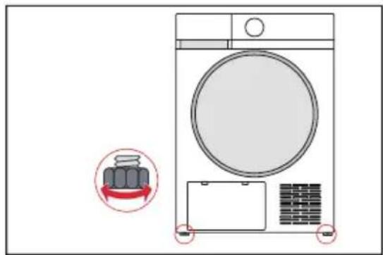COMFEE CD08EHP05W - Niveaueinstellung - 1
