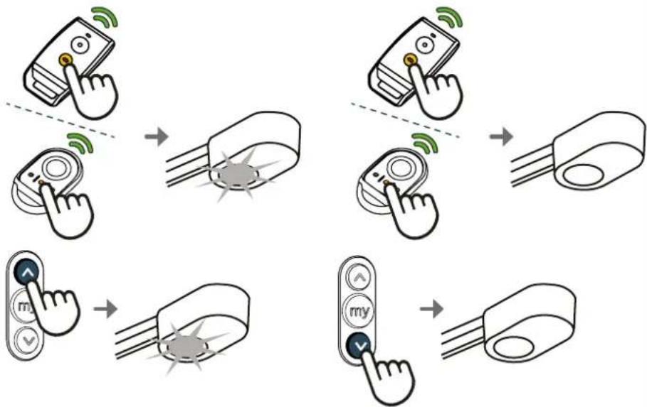 SOMFY Serenia 1100 io - Funktion der integrierten Beleuchtung - 2