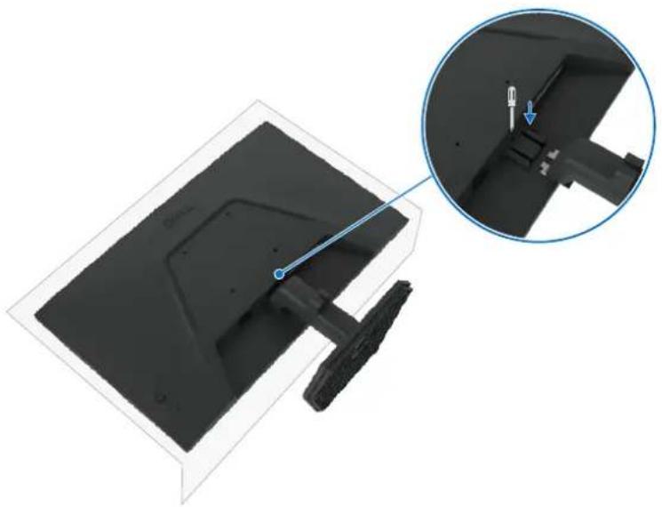 DELL SE2726HG - Entfernen des Monitorständers - 2