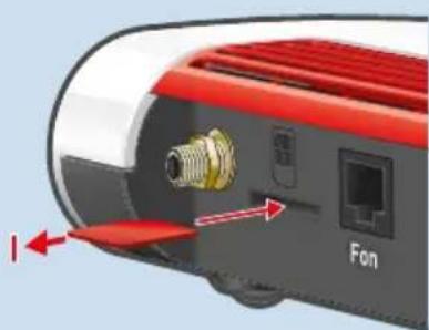 AVM FRITZ!Box 6850 4G - Anleitung: SIM-Karte einstecken - 1