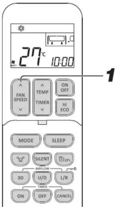 27°C 10:00 FAN SPEED TEMP TIMER ON OFF HI ECO MODE SLEEP SILENT AIRFLOW 3D U/D TIMER L/R ON OFF CANCEL