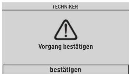 TECHNIKER Vorgang bestätigen bestätigen