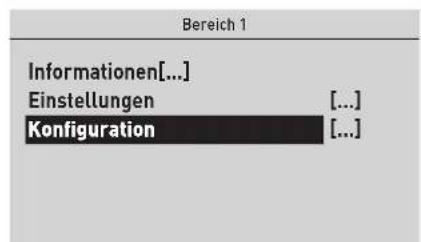 Bereich 1 Informationen[...] Einstellungen [...] Konfiguration [...]