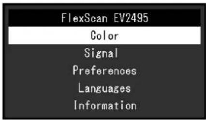 EIZO EV2495 - Menü-Display - 1