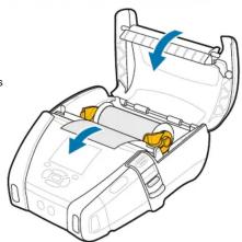 ZEBRA ZQ630 Plus - Einsetzen von Medien - 2