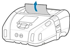 ZEBRA ZQ630 Plus - Einschalten und Papiervorschub. - 2