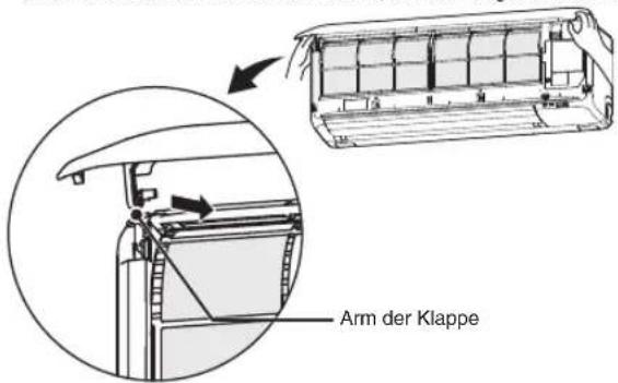 Arm der Klappe