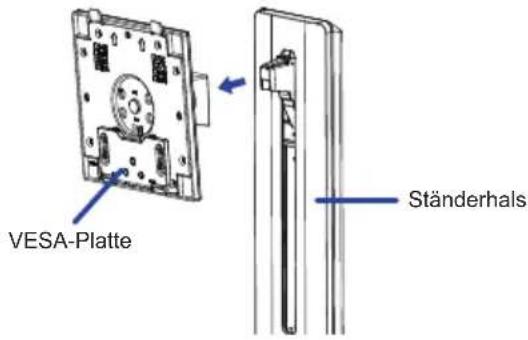 VESA-Platte Ständerhals