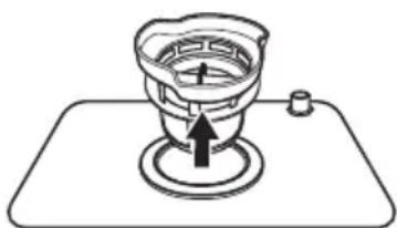 MIDEA MDWMT201DW - Schritt 2: Heben Sie den Feinfilter vom Hauptfilter an. - 1