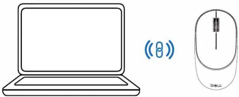 DELL Pro 5 MS526 - Kopplung Ihrer Maus mithilfe des USB-Empfängers - 4