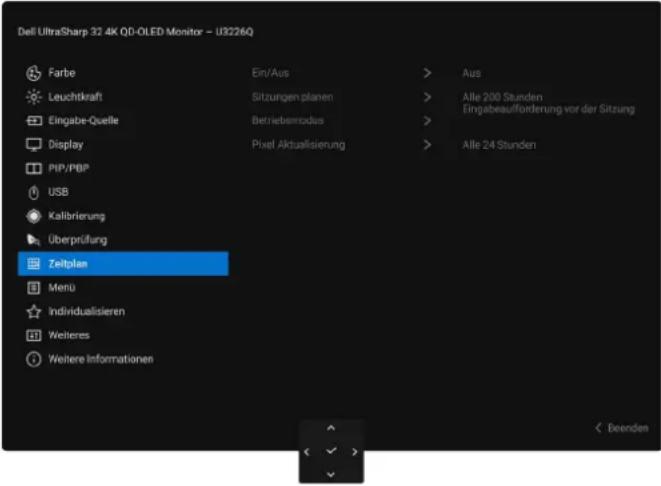 DELL U3226Q - Zugriff auf das Menüsystem - 21