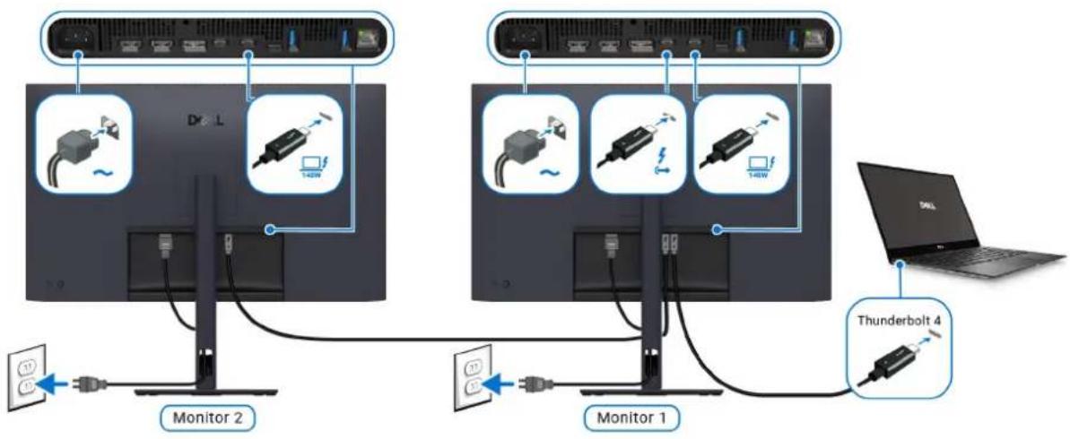 Dell 140W Monitor 2 Monitor 1 Thunderbolt 4
