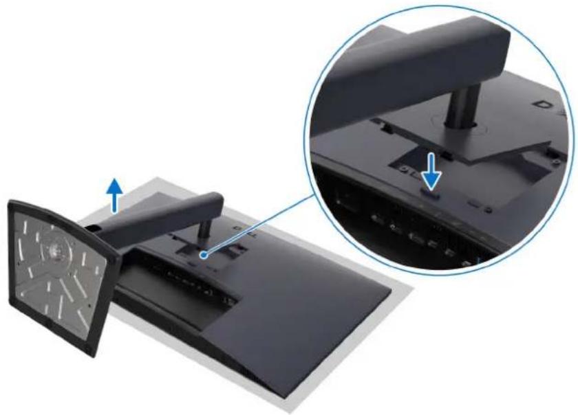 DELL U3226Q - Entfernen des Monitorständers - 1