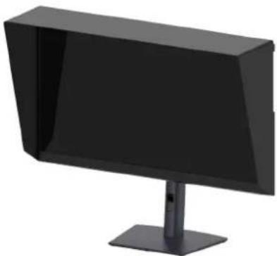 DELL U3226Q - Anbringen der Monitorblende - 4