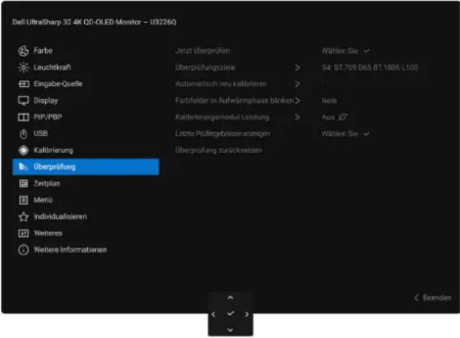 DELL U3226Q - Zugriff auf das Menüsystem - 20