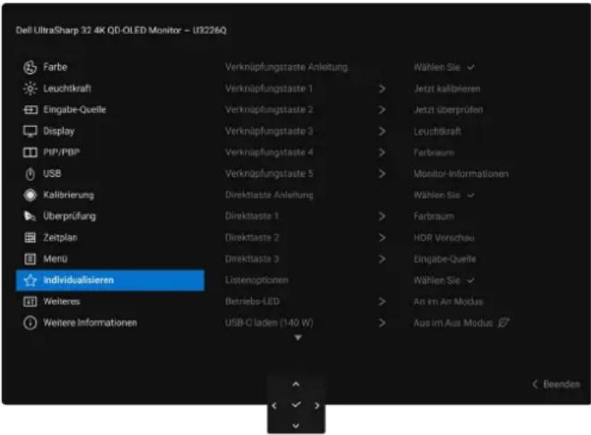 DELL U3226Q - Abbildung 87. Verriegeln Menü - 1