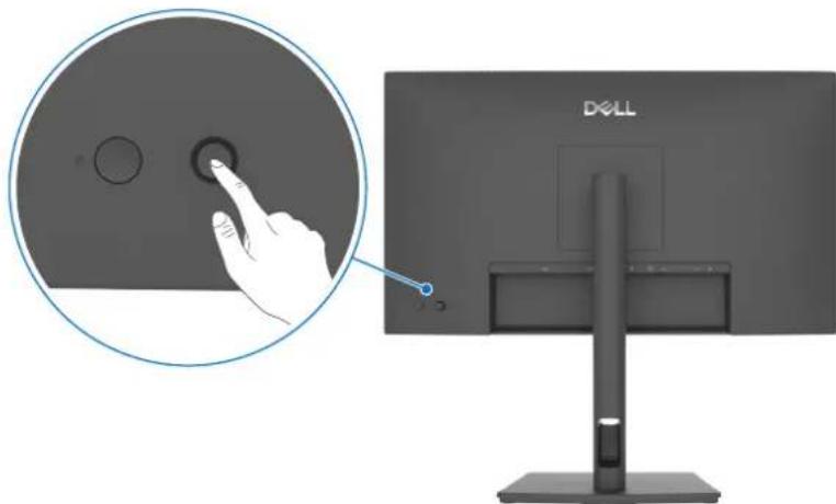DELL P2426E - Verwendung der Joystick-Steuerung - 1