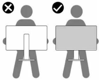 DELL P2426E - Umgang mit Ihrem Display und Bewegen des Displays - 2