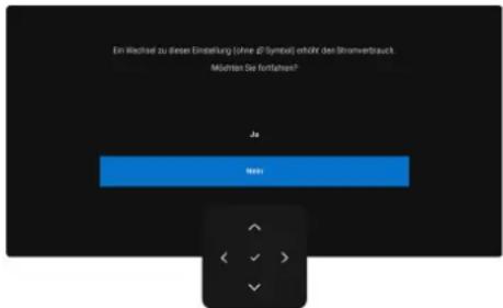 Ein Wachte zu diesen Einstellung (ohne @ Symbol) erhöhn den Stromverbrauch Mösten Sie fortifahen? Ja Note