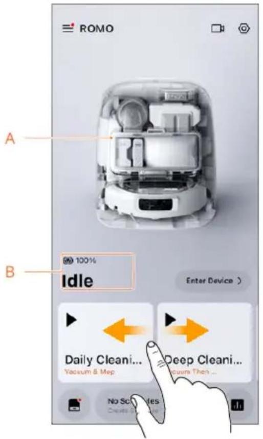 DJI Romo A - Wähle eine Reinigungsaufgabe aus. - 1