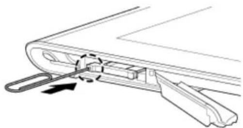 SONY Xperia Tablet S Cradle - To insert a SIM card - 2