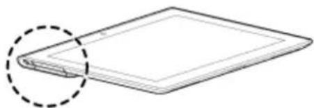 SONY Xperia Tablet S Cradle - To insert a SIM card - 1