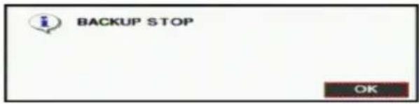 BACKUP STOP OK