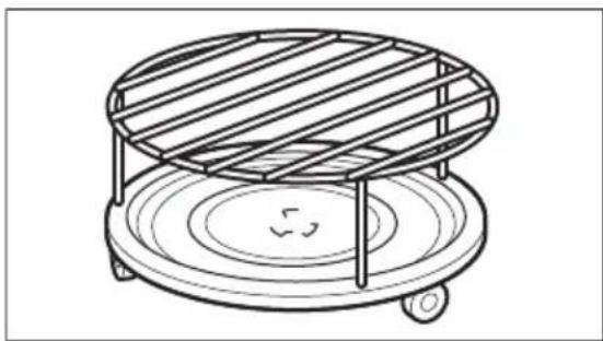 ELECTROLUX EMC28950S - Inserting the grill rack - 1