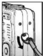 HITACHI HDC-1051E - Attaching the Camera Strap - 2