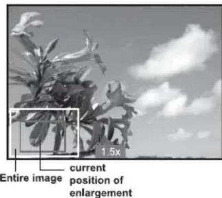 Entire image current position of enlargement 1.5x