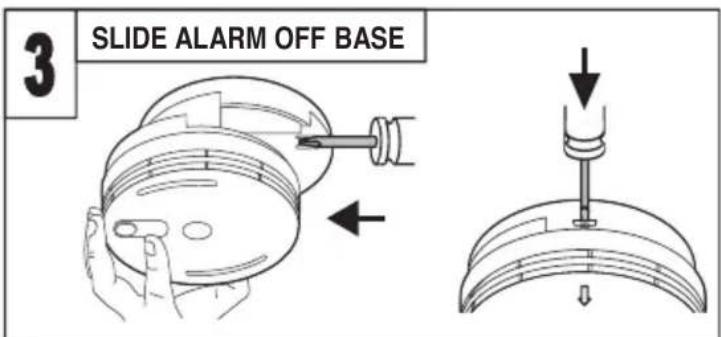 3 SLIDE ALARM OFF BASE