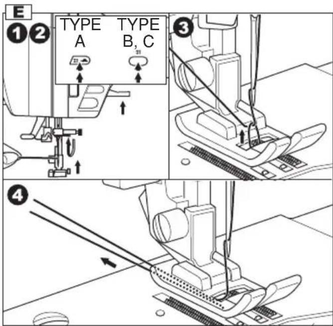 NECCHI N 420 - DRAWING UP THE BOBBIN THREAD - 1